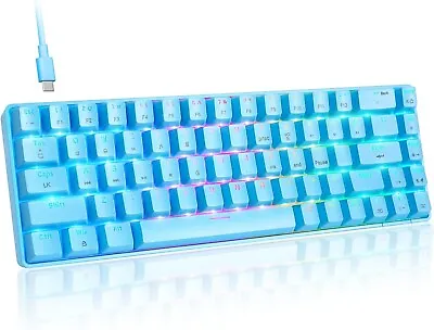 RGB Gaming Keyboard 60% Blue Switches Wired Mechanical Keyboard18 Chroma LED • $36.99