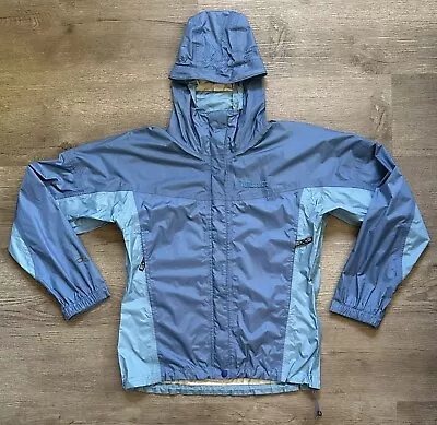 Marmot PreCip Eco WP Hood Zip Packable Rain Wind Jacket Blue Size Small • $50