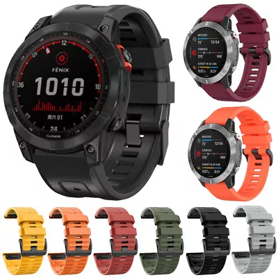 For Garmin Fenix 3HR 5 5X 6 6X Pro 7 7X 965 955 Watch Band Silicone Wrist Strap • $9.85