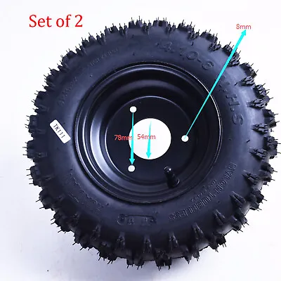 2x Rear Wheel Tyre + Rim 4.1-6 Inch Quad Bike ATV Mowers Kids Go Kart Cart Buggy • $95.88