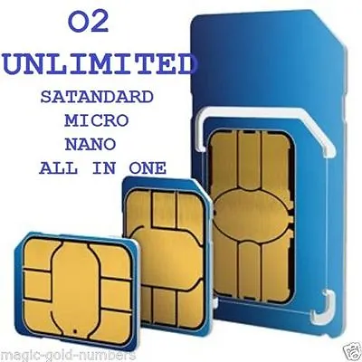 O2 Pay As You Go Sim Card Standard Micro & Nano Unlimited Sim Card Deal Of Day❗  • £0.99