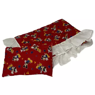 Mickey Mouse  Quilted Baby Blanket And Pillow  Bedding Bed Cover  52x37 Inches • $17.57