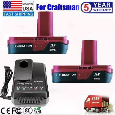 For Craftsman 19.2V 3.0Ah 11375 Battery C3 DieHard 130279005 130279003 / Charger • $25.99