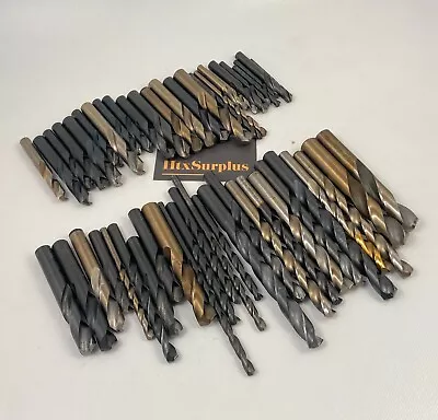 ☀️Lot Of 51 Assorted Used HSCO Cobalt Twist Drills Nachi Dormer Machinist Lot • $8.77