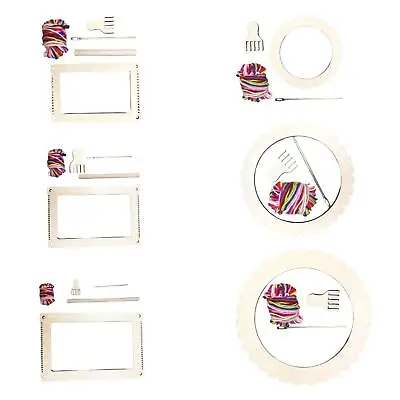 Small DIY Loom Craft Hand Knitting Weaving Machine Mini Loom With Weaving Pin • £14.18