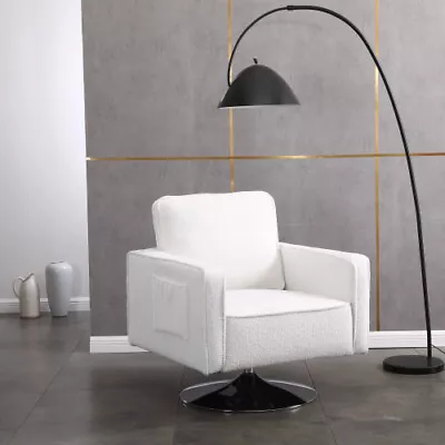 Modern 360° Swivel Accent ChairComfy Armchair Single Sofa Chair For Living Room • $120.39