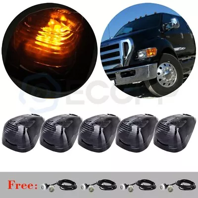 5x Amber Cab Roof Running Light For 99 -18 Ford F150 + 4x Clear Signal Lights • $29.41