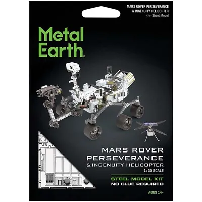 Metal Earth: Mars Rover Perseverance Ingenuity Helicopter Model Miniature Gift • $24.95