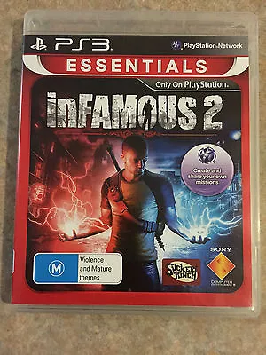 Infamous 2 Ps3 Playstation 3 Game • $29.95