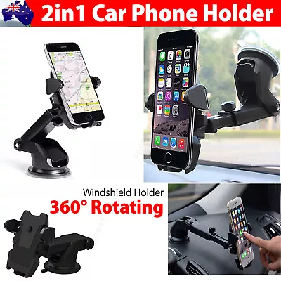 360 In Car Mobile Phone Holder Mount Windscreen Dashboard Suction For Samsung • $9.99