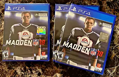 🏈🏈 Madden NFL 18 Sony PlayStation 4 Factory Sealed Brand New Tom Brady 🏈🏈 • $19.99