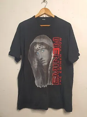 Vintage Eminem Shirt Mens Size Large Black Made In Greece 2000s Rap Hip Hop • $130