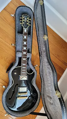 Epiphone Les Paul ES Custom Ebony Rare Semi-hollow Body • $800