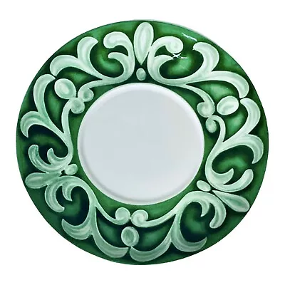 Villeroy & Boch SUMMERHOUSE Acacia Switch 7 Green Yellow 4 5/8” Demitasse Saucer • $10.88