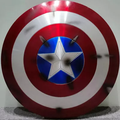 Captain America Shield Avengers Endgame Cosplay Prop Replica Battle Damage Ver • £156.29