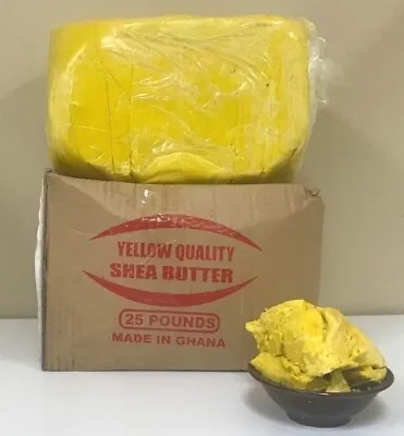 $159.98 • Buy Pure RAW SHEA BUTTER Unrefined Organic Yellow Gold Premium Quality 2oz - 50Lbs