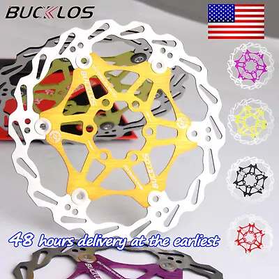 BUCKLOS Floating Disc Brake Rotor 6 Bolt 160 180 203mm Bicycle Fits Shimano/Hope • $9.43