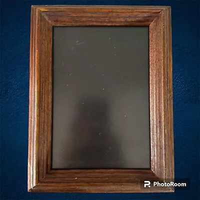 Vintage Wood Picture Frame 5”x7” Easel Back Hang Or Stand Solid Wood Non Glare • $22