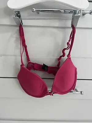 La SENZA 32A Padded Underwired Push-up Raspberry Pink Bra • £3.99