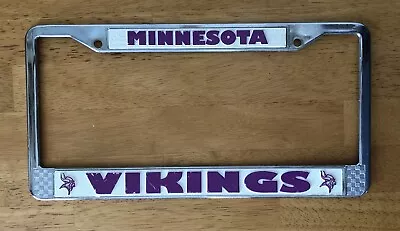 Vintage Minnesota Vikings - License Plate Frame - Metal • $6.99