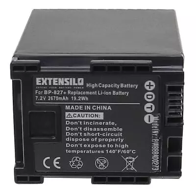 Battery For Canon Vixia XA25 XA20 XA10 HG20 HG21 XA30 HF S30 2670mAh • £38.89