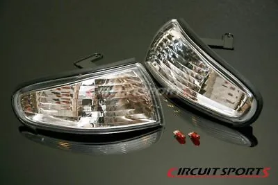 $75 • Buy Circuit Sports Clear Front Corner Lights Set For 95-96 Nissan S14 Zenki JDM USDM