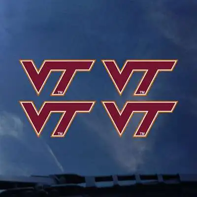 Virginia Tech Hokies Transfer Decals - Set Of 4 • $4.95