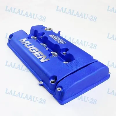 MUGEN Style Engine Valve Cover For Honda Civic B16 B17 B18 VTEC B18C DOHC Blue • $113.41