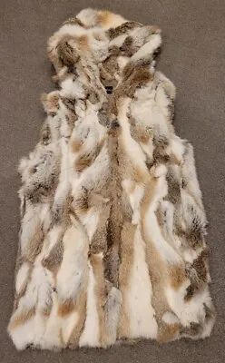 Adrienne Landau Real Rabbit Fur Vest M • £90