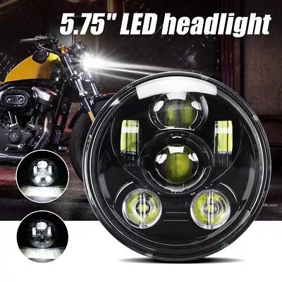 5.75  Projector Lens LED Headlight Hi/Lo Lamp For Honda VTX1300 C R S VTX1800F3 • $36.96