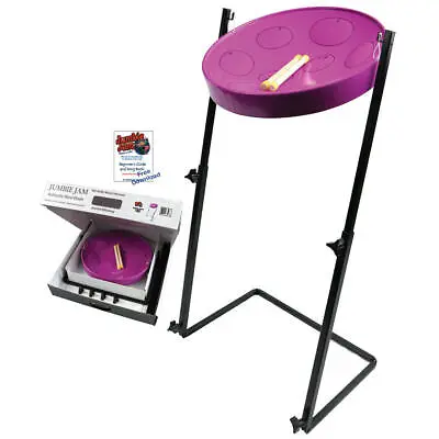 Jumbie Jam Steel Drum Kit W/ Metal Z-Floor Stand - Purple G Major Pan • $249.95