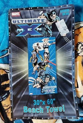 2002 Marvel Comics Ultimate X-Men Child’s Beach Towel 60”x30” Cyclops Wolverine • $12