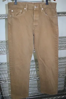 Levi's 501 Brown Vtg Colombia Made Jeans Tag 34 X 30 Measures 33 X 29 • $14