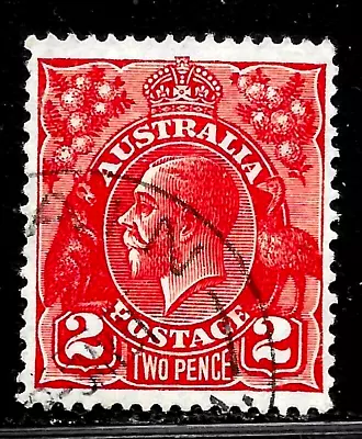 Hick Girl-old Used Australia Sc#71   King George V  Wmk. 203        X5310 • $0.49