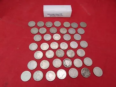 Lot Of 42 Liberty V Nickels Mixed Dates Circulated (41442-nickel-p) • $39.95