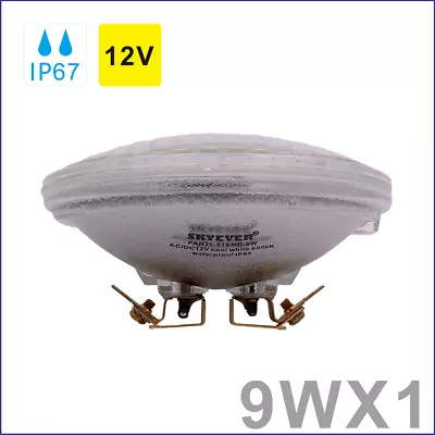Waterproof PAR36 LED Light Bulb 9W 12V Cool White Landscape LampATV Lawn Pool • $22.50
