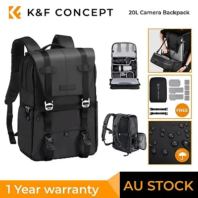 K&F Concept Camera Backpack Bag Waterproof Shockproof Case For Canon Sony Nikon • $98.99