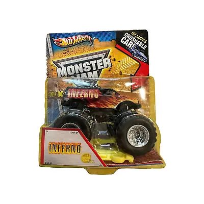Hot Wheels Monster Jam Inferno 1st Edition 2013 Truck Crushable Car Free Ship • $19.95