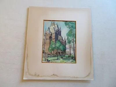 Governor's Garden Quebec Canada Original Watercolor By Joyland Billings • $12