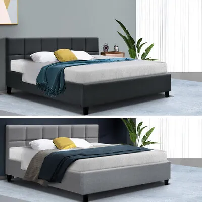 $175.95 • Buy Artiss Bed Frame Queen Double King Single Mattress Base Platform Fabric TINO