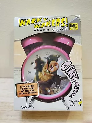 Mark Feldstein Wacky Wakers Pig Bedside Tabletop Alarm Sound Novelty Clock OINK • $39.99