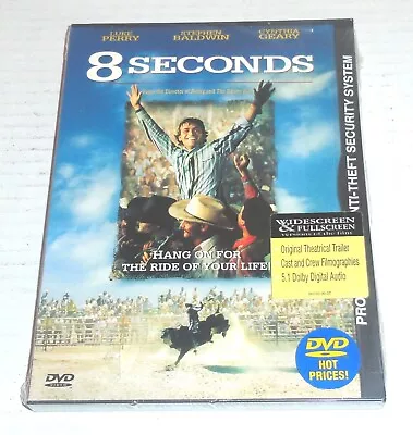 8 Seconds Widescreen & Full Screen Version DVD Luke Perry Stephen Baldwin NEW • $8.49