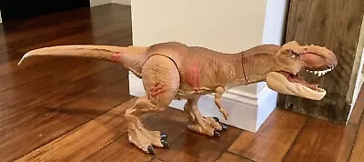 Jurassic Park World Colossal T Rex Toy Action Figure 40+” Articulated Roars  • $60