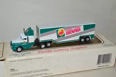 HO Scale 1/87 Florida Lottery Showroom Kenworth Truck Tractor Trailer Set • $5.50