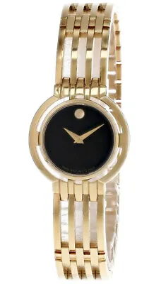 MOVADO Esperanza Stainless Steel Black Dial Women's Watch 0605693 • $810