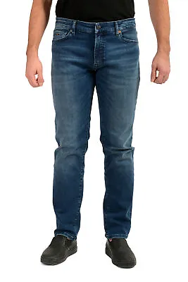 Hugo Boss Men's  Maine BC-L-P  Regular Fit Blue Wash Straight Jeans • $69.99