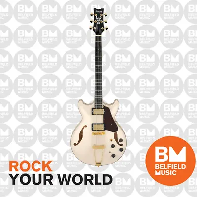 Ibanez AMH90-IV Artcore Electric Guitar Hollow Body Ivory - Belfield Music • $1349