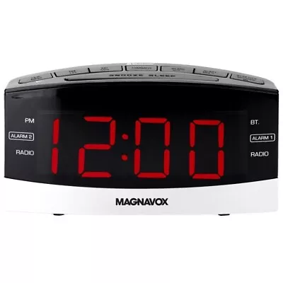 MAGNAVOX MR41806BT 1.8 Inch Dual Alarm Clock Bluetooth LED  • $23.99