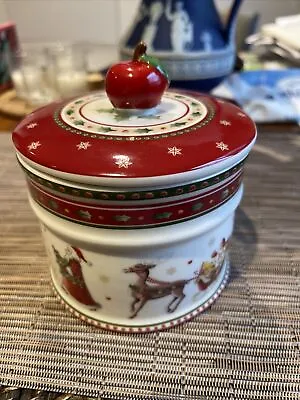 Villeroy & Boch WINTER BAKERY DELIGHT Small Pastry Box & Lid- Canister NEW W/Tag • $45