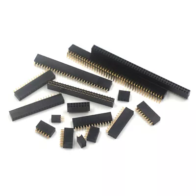 2.54mm Pitch 2/3/4/5/6-40 Pin Female Header Strip Connector Single/Double Row • $10.39